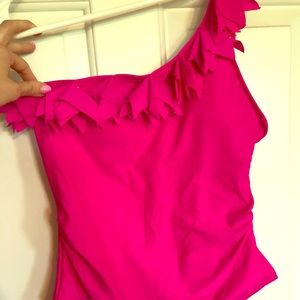 One-shoulder Women’s Pink One Piece